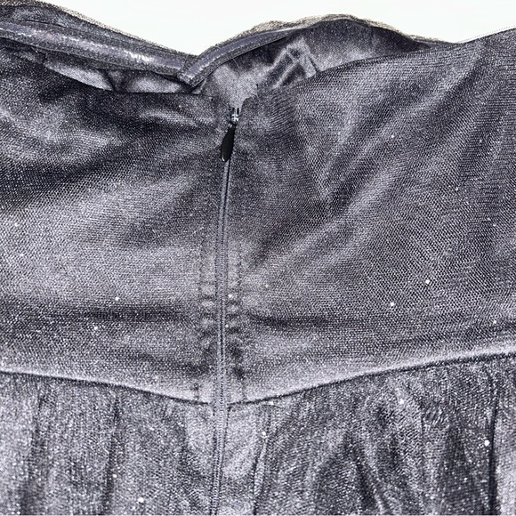 LULUS Women's Black Tulle Sparkly Strapless Dress - Picture 5 of 7